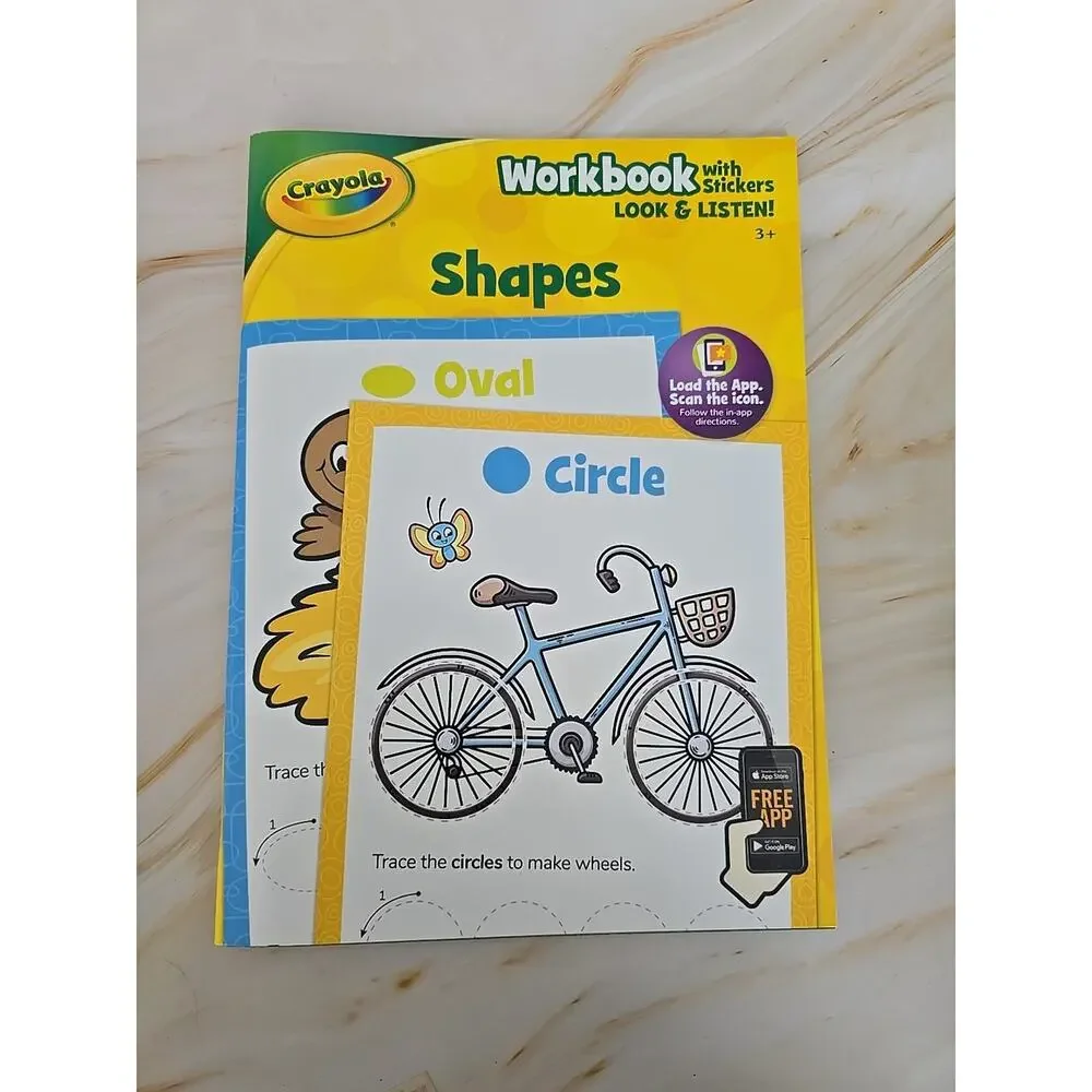 Crayola Workbook With STICKERS Set Of 2